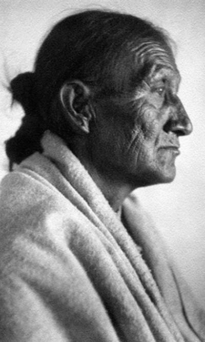 aq_block_1-Hopi Man in Profile, Southwest, c.1920's
